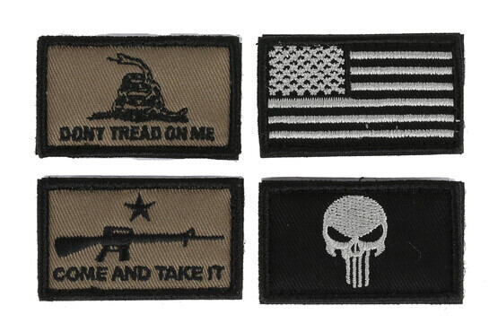 The Walkers patriot patch kit american flag version comes with four different morale patches